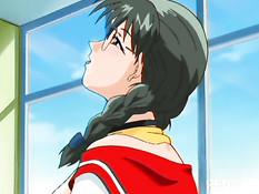 Eager anime girls pleasing men