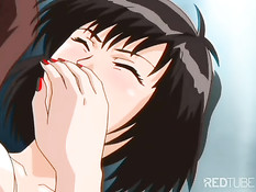 Eager anime girls pleasing men