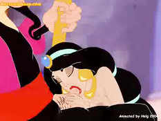 Princess Jasmine fucked by bad wizard