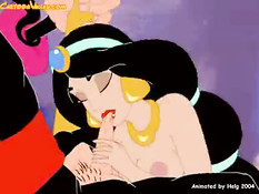Princess Jasmine fucked by bad wizard