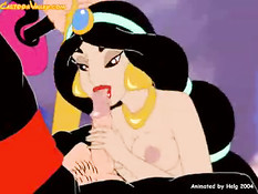Princess Jasmine fucked by bad wizard
