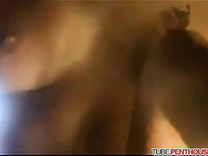 Threesome foreplay and cage fuck