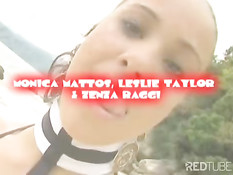 Hot 3some on the beach