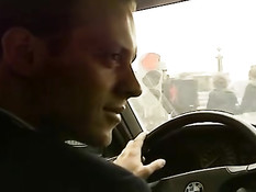 Зрелая женщина в чёрных чулках ебётся с ёбырем Рокко и мужем