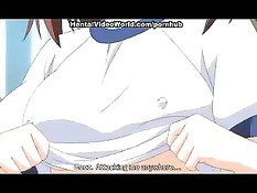 Аниме порно жёсткого секса парня с девушкой в аудитории и туалете