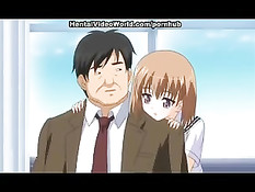 Аниме порно жёсткого секса парня с девушкой в аудитории и туалете