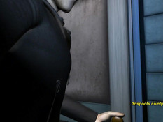 Девушка с хвостиком трахалась с парнем раком и сосала другому хуй