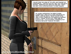 Грудастая 3D девушка отсосала огромные члены двум полицейским