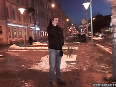 Напросился в гости к сексуальной русской шалаве и оттрахал сучку