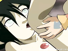 Девка с большими сиськами не отказала в минете и анальном сексе