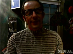 Сделал куннилингус азиатке в латексном белье и попросил отсосать