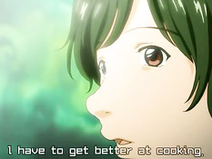 Сисястая хентай девушка отсасывает парню и трахается с ним раком