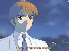 Малышка делает на кровати минет и садится сверху на член парня