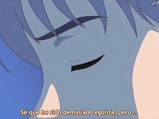 Малышка делает на кровати минет и садится сверху на член парня