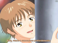 Малышка делает на кровати минет и садится сверху на член парня