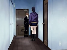 Хентай парочка перед сном занимается в постели страстным сексом