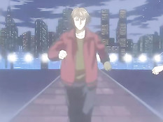 Хентай парочка перед сном занимается в постели страстным сексом