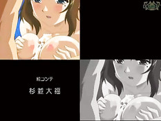 Сынок жёстко оттрахал на кровати свою пышногрудую хентай маму