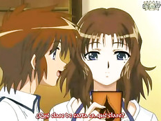 Сынок жёстко оттрахал на кровати свою пышногрудую хентай маму