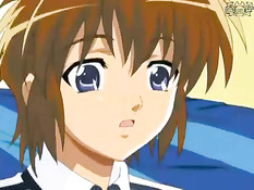 Сынок жёстко оттрахал на кровати свою пышногрудую хентай маму