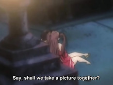 Молоко вытекает из больших сисек возбуждённых хентай девчонок