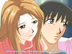 Две пышногрудые хентай девки занимаются сексом с одним парнем