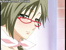 Девка в очках разделась и трахнулась после выпитого бокала вина