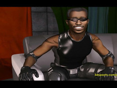 Блейд спас 3D блондинку от вампира, а она станцевала ему стриптиз