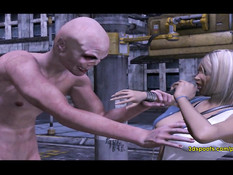 Блейд спас 3D блондинку от вампира, а она станцевала ему стриптиз