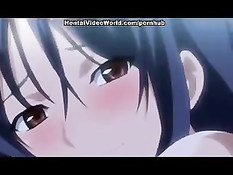 Хентай девка взасос целуется и занимается сексом с парнем в лесу