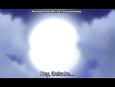 Хентай девка взасос целуется и занимается сексом с парнем в лесу