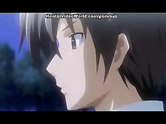 Хентай девка взасос целуется и занимается сексом с парнем в лесу