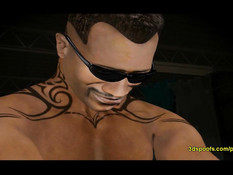 Две сексуальные белые 3D девчонки занимаются сексом с Блейдом