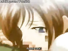 Парень облизал взмокшую письку хентай девки и оттрахал в киску