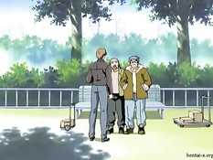 Сексуальная хентай подруга громко стонет, когда её трахают раком