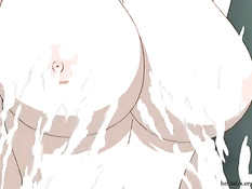 Сексуальная хентай подруга громко стонет, когда её трахают раком