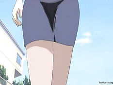 Сексуальная хентай подруга громко стонет, когда её трахают раком