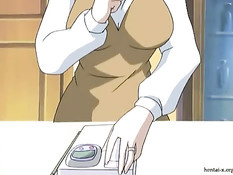 Сексуальная хентай подруга громко стонет, когда её трахают раком