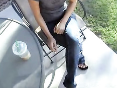 Любительское порно минета от сексуальной подруги с бритой киской