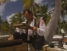 Робинзон Крузо занимается сексом с красавицами на острове грехов