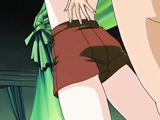 Опытная хентай лесбиянка оттрахала страпоном молодую подружку