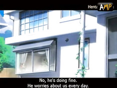 Паренёк оттрахал на кровати светловолосую хентай девственницу