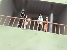 Жёсткий секс блондинки Temari в позе наездницы на члене Shikamaru