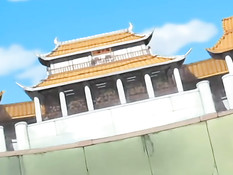 Жёсткий секс блондинки Temari в позе наездницы на члене Shikamaru