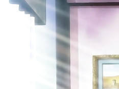 Грудастая хентай девушка облизала головку члена и залезла сверху