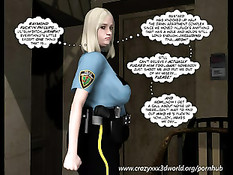 Худой парень в 3D комиксе занимается сексом с беременной девкой