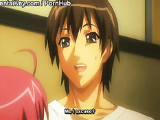 В обязанности этой хентай горничной входит секс с работодателем