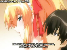 В обязанности этой хентай горничной входит секс с работодателем