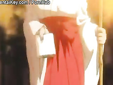 В обязанности этой хентай горничной входит секс с работодателем