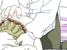 Парень трахнул аниме малышку с розовыми волосами прямо в платье